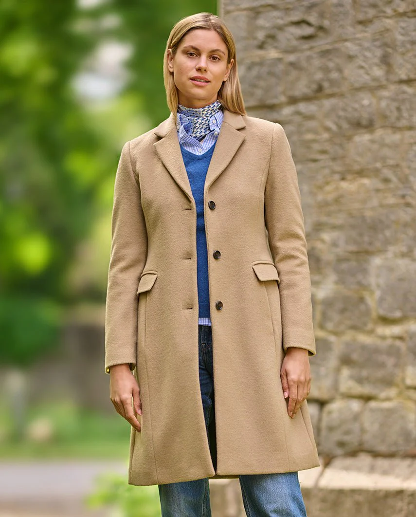Damenmantel ''Emilia'' aus Woll-Kaschmirqualität in desert camel - Image 3