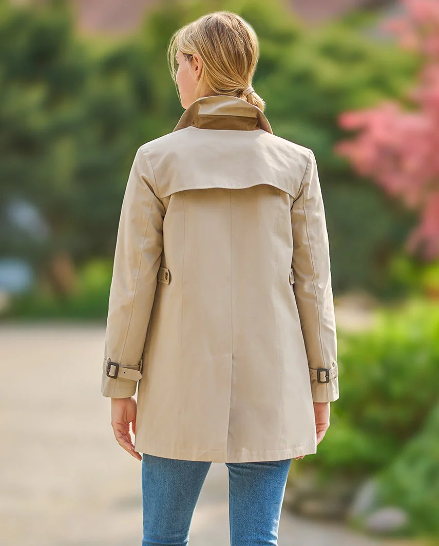 Einreihiger Damen Trenchcoat Clarissa in beige - Image 2