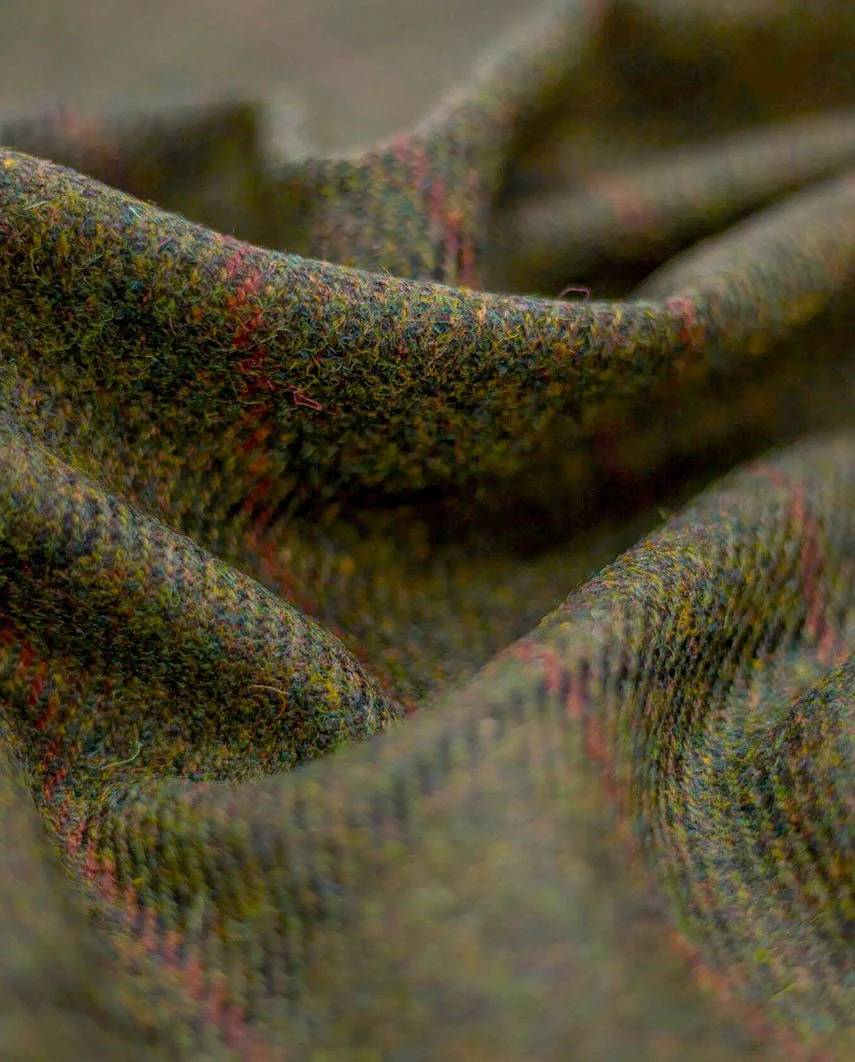 Harris Tweed Sakko ''London'' in green Overcheck - Image 4