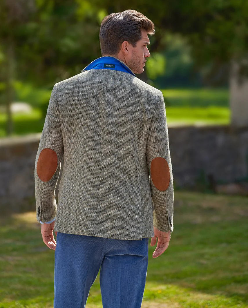 Harris Tweed Sakko ''London'' in multigreen - Image 3