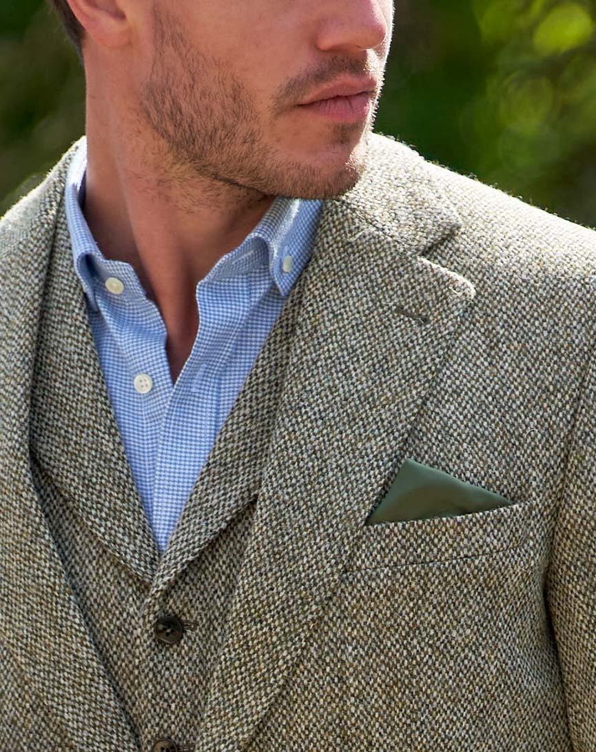 Harris Tweed Sakko ''London'' in multigreen - Image 4